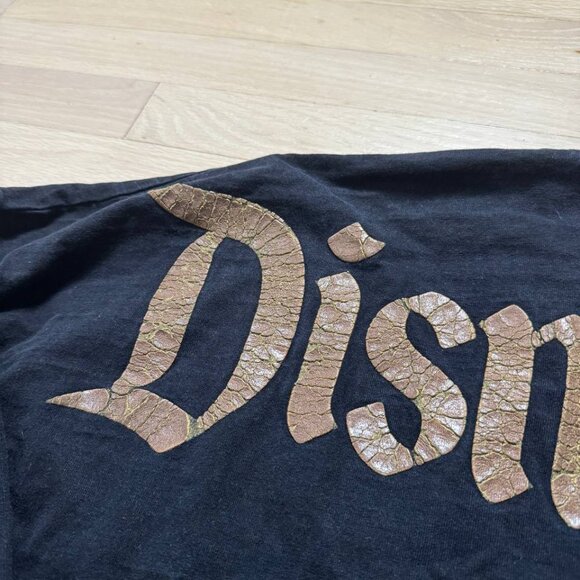 Disneyland Spirit Jersey Black Gold Adult Medium Belle of the Ball Puff Print 19 - Picture 7 of 7